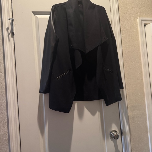 SPANX Black Women's Blazer with Satin Sleeves - Picture 2 of 10